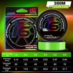 ZUKIBO 16 Strands Braided PE Fishing Line 16X Multifilament 300M 500M 1000M 100M Carp Japan Wire Fly Sea Saltwater Accessories