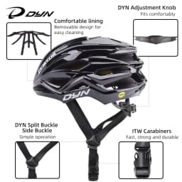 DYN CRATOS Wind-breaking Cycling Helmet MTB Road Bike MIPS 29 Vents Hollow Breathable Ultralight Bicycle Helmet Safety Hat