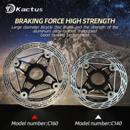 KACTUS UltraLight 140 160 mm Heat Dissipation Road Bicycle Brake Disc Cooler Cooling Floating Rotor Center Lock Middle Lock Disc