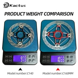 KACTUS UltraLight 140 160 mm Heat Dissipation Road Bicycle Brake Disc Cooler Cooling Floating Rotor Center Lock Middle Lock Disc