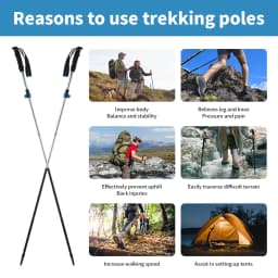 Naturehike ST09 Trekking Poles Nordic Walking Poles Aluminum Trekking Sticks Foldable Hiking Pole Telescopic stick Walking stick