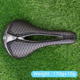 RYET Full Carbon 3D Printed Bike Saddle 250mm*140MM 115g 7*9mm Carbon 3D Printed Bicycle Seat MTB Gravel Road Saddle Bike Parts