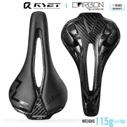 RYET Full Carbon 3D Printed Bike Saddle 250mm*140MM 115g 7*9mm Carbon 3D Printed Bicycle Seat MTB Gravel Road Saddle Bike Parts