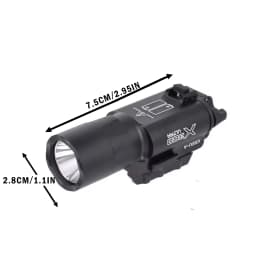 Surefir X300U Scout Light Gun Light Lanterna Rifle Strobe Flashlight Fit 20mm Rail Airsoft Hanging FlashlightHunting