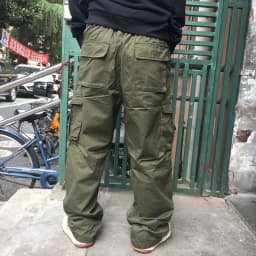 150kg Plus Size Fat Men's Work Cargo Pants Male Loose Multi-pocket Casual Straight Sports Trousers Outdoor Tactical Baggy Pants