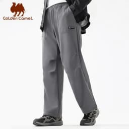 GOLDEN CAMEL Soft Shell Pants Men and Women Fleece Paratrooper Trousers Outdoor Mountaineering Hiking Pant for Men Autumn Winter