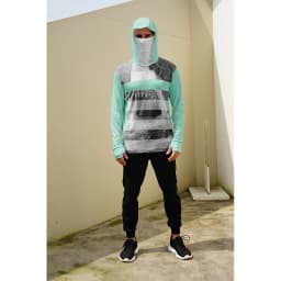 Fishing Shirts Long Sleeve Hoodie UPF 50+ T-shirt Tops Sun Protection Jersey Men's Face Mask Fishing Clothes