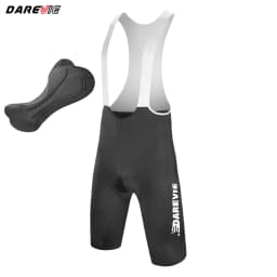 DAREVIE Cycling Bib Shorts Training Level 80Kg/m³ Pad Men's Cycling Shorts Anti Slip 4-Way Stretch Quick-Dry Cycling Shorts