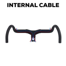 ULLICYC Creston IC Sl x Full Internal Cable Routing Road Handlebar T1000 Carbon Integrated Gravel Cockpit Di2 With Mount