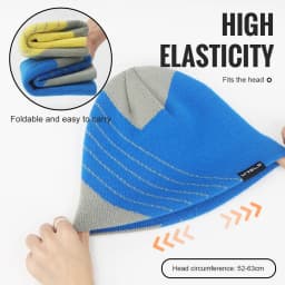 WRELS Outdoor Sports Hat Winter Cycling Fleece Hats Men Winter Warm Head Hat Windproof Skiing Cycling Camping Bicycle Cap Men Ha