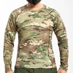 High Stretch Long Sleeve Tactical T-shirt Men Summer Thin Breathable Slim Gym Clothing Outdoor Hiking Sports Camouflage T Shirt