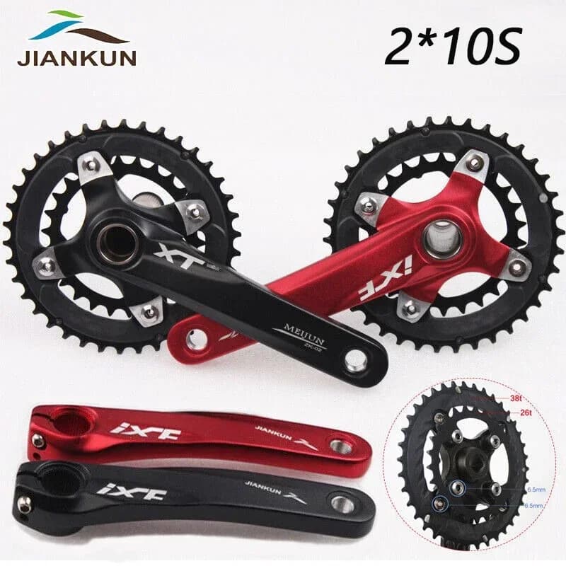 2*10S MTB Crankset 26T 38T Double Speed Mountain Bike Crankset 104/64 BCD Bicycle Crank Set 20S Bike Crank Set