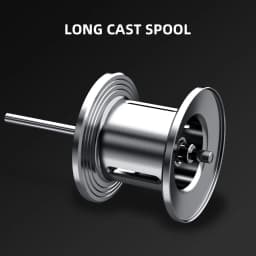 KastKing Royale MegaTron Long Cast Baitcasting Reel 7.2:1Gear Ratio Reel Freshwater Aluminum Spool 8 KG Drag Fishing Coil