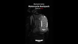 Rhinowalk Motorcycle Storage Backpack Waterproof 23L Motorbike Helmet Bag Riding Travel Luggage Bag with Magnetic Closure