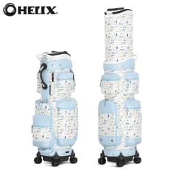 HELIX Women Golf Cart & Travel Bag with 4 Wheels and Retractable Top Cover for Airline Travel Also Daily Use
