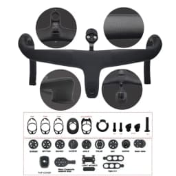 Per SL7 SL8 Instradamento Interno Manubrio Per Bicicletta Da Strada T1000 Carbonio Integrato Cockpit Di2 Manubrio In Carboni