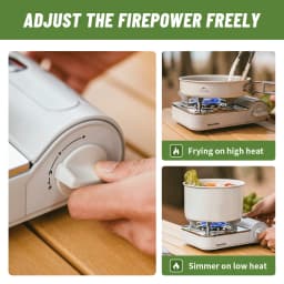 Naturehike 2024 New Camping Stove Portable Multifunctional 2200W High Power Cooking Gas Stove Outdoor Picnic Travel Gas Burner