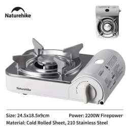 Naturehike 2024 New Camping Stove Portable Multifunctional 2200W High Power Cooking Gas Stove Outdoor Picnic Travel Gas Burner