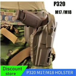 M17M18 Tactical Holster P320 Right-Hand Holster with QLS Quick Release System Thigh Adapter Suitable for Hunting Air Gun Holster