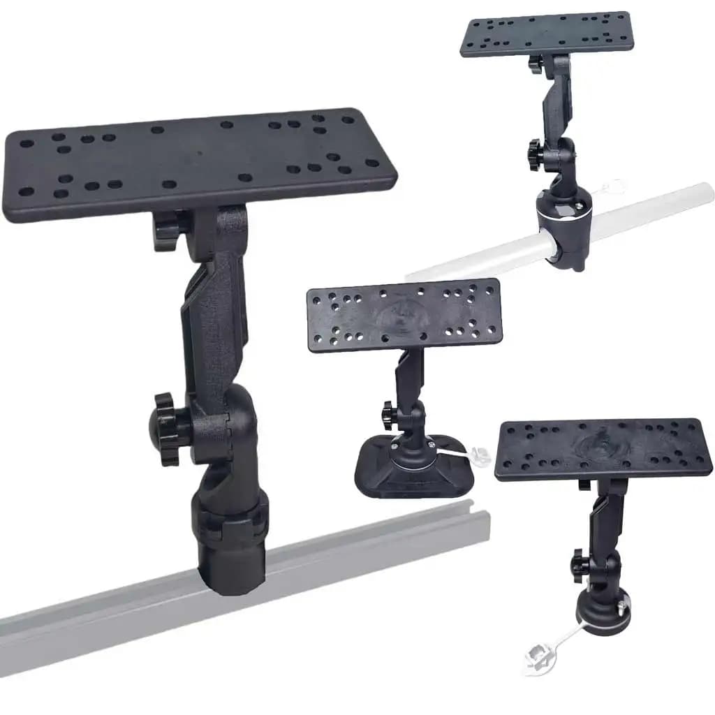 Kayak Canoe Fishfinder Mount Boat Sonar Holder for Garmin, Lowrance & Raymarine Marine Dinghy PVC Boat GPS Holder Plate
