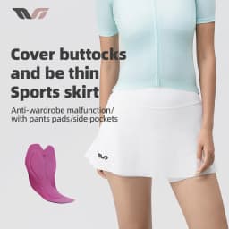 ROCKBROS TVI Women Cycling Skirt Bike Shorts Breathable Sports Pants Anti-Glare Short Pants Shockproof Sponge Pad Tennis Skirt