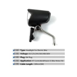 6V Electric Bicycle Light Headlight Taillight Speed Transmitter & Cable For Tsdz2 Mid Drive Motor Electric Bike Lamps