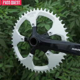 PASS QUEST 110BCD Five Claws Hollow Round Oval Road Bike Narrow Wide Chainring 40-52T Chainwheel BLACK