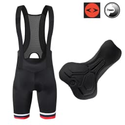 YKYWBIKE Men's Cycling Bib Shorts Italy Interface Padding 7 Hours Riding Bicycle Bib Pants Pro Summer Road Bike Bibs