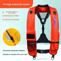 Men Women Fishing Vests Automatic Inflatable Light Portable Adult Professional Large Buoyancy Life Jacket for Fishing Swiming