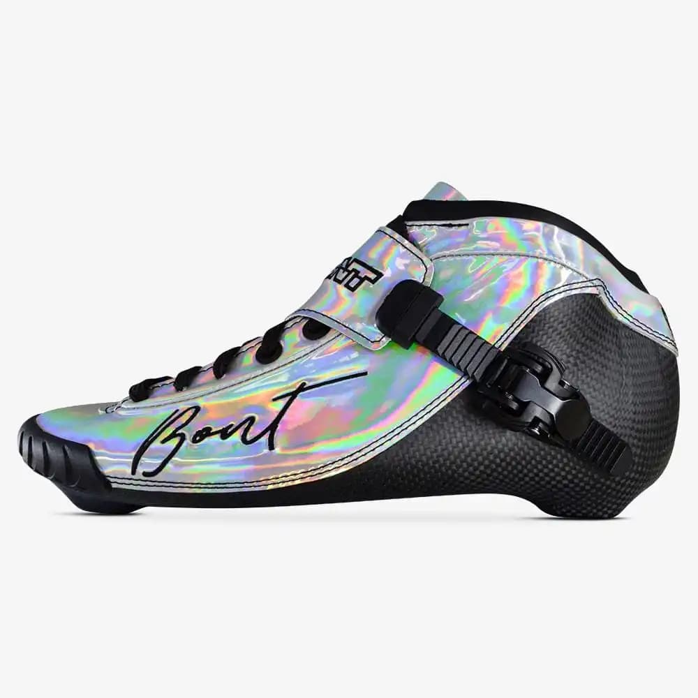 BONT BNT 195mm Shiny Red Inline Speed Skate Boots Carbon Skate Boot Inline Skate Professional Inline Skates