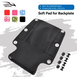 Scuba Diving Backplate Pad for Technical Dive BCD Harness Diver Equipment Back Support Backplane Soft Pad for Back Plate