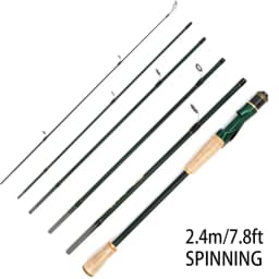 Baitcasting Spinning Travel Carbon 6Section Fishing Rods Line Weight 4-10LBS Power Ultralight Lure Trout Mini Pole 2.1M/2.4M