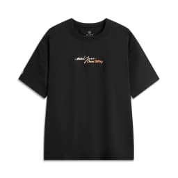 Li-Ning Men's Wade T-shirt 64%Cotton 36%Polyester Loose Breathable LiNing Sports Casual Short Sleeve Culture Tee Tops AHSV011