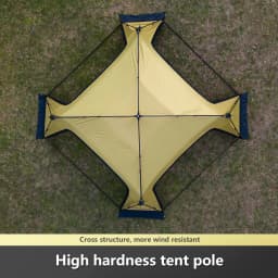 BISINNA 6-8 Persons One-touch Dome Tent Vinyl Coated Canopy Waterpoof Sunshade Shelter for Family Camping Travel Outdoors