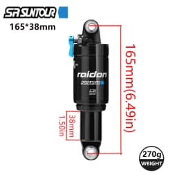 25 New SR SUNTOUR Mtb Bike Air Shock Absorber 152/165/184/190mm Lockable Shock Absorber Aluminum Bicycle XC Air Shock Absorber
