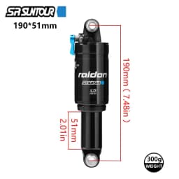 25 New SR SUNTOUR Mtb Bike Air Shock Absorber 152/165/184/190mm Lockable Shock Absorber Aluminum Bicycle XC Air Shock Absorber