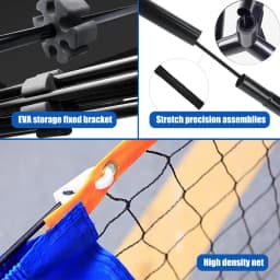 10ft Amazon Metal Frame Pickleball Net Portable Pickleball Rack, Tennis Rack Cover