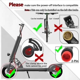 BUCKLOS Power Off Electric Bicycle Brakes 2 Piston with G3 Rotor E-Bike Hydraulic Disc Brake Set Aluminum Alloy Bike Brakes