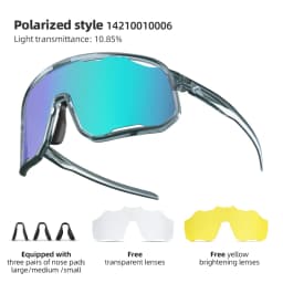 ROCKBROS Polarized Sunglasses Outdoor Cycling Glasses Running UV400 Protection Racing Bike Goggles Sports Eyewear