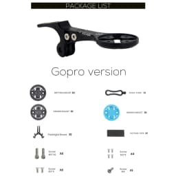 Syncros IC Aero Front Computer Mount Gpro Mount Speedometer GPS/Garmin/Bryton/Wahoo Inserts Fits Creston Ic Sl Aero Cockpit