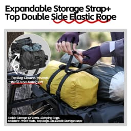 Rhinowalk Bicycle Side Pannier Bag 22-50L With Rain Cover Bike Rear Rack Trunk Luggage Saddle Bag Cycling Travel MTB Accessories