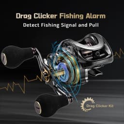 SOLOLKING HIAW200 Baitcasting Reel for Squid Webfooted Octopus Sea Fishing Reel 5.4/7.2 Gear Ratio 9.5KG Max Drag Baitcaster