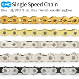 KMC Bike Chain Single Speed Chains K1 Fixed Gear BMX Z1 Bicycle Chain 1/2"x1/8" 3/32" 112 Links for Shimano