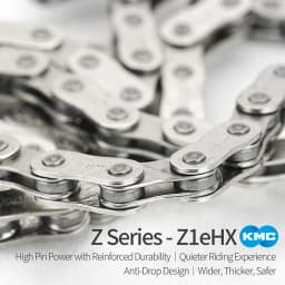 KMC Bike Chain Single Speed Chains K1 Fixed Gear BMX Z1 Bicycle Chain 1/2"x1/8" 3/32" 112 Links for Shimano