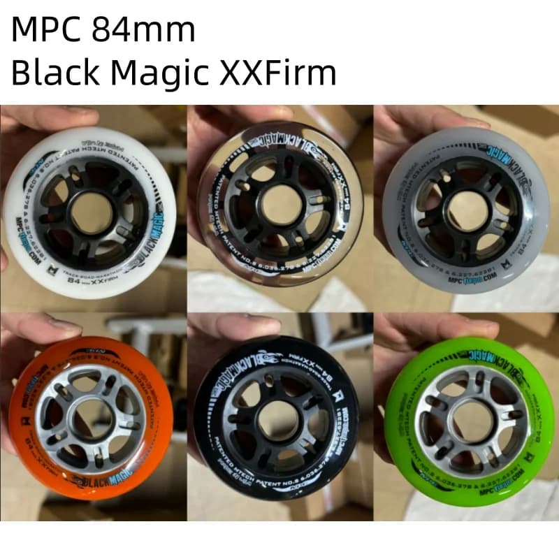 MPC 84mm Black Magic XXFirm Inline Speed Wheel for 84mm 84 Race Speed Rodas Road Ruedas XXF Durable Ealstic PU Roller Tire 8pcs
