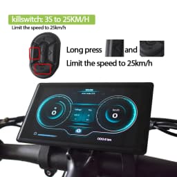 H8【UART2】 Electric Bicycle Computer Screen Projection Navigation Digital Stopwatch Speedometer for Ebike Cycling Odometer