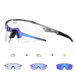 SCVCN Blue Photochromic Cycling Sunglasses for Men Blue Photochromism Glasses Cycl Mountain New Bicycle Goggles Eyewear Sports
