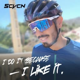 SCVCN Blue Photochromic Cycling Sunglasses for Men Blue Photochromism Glasses Cycl Mountain New Bicycle Goggles Eyewear Sports