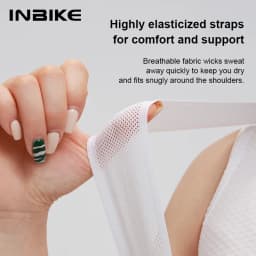 INBIKE Women's Cycling Bibs Pants High-waisted Summer Bike Shorts with Straps Shock Absorbing Bicycle Shorts MTB Cycling Clothes