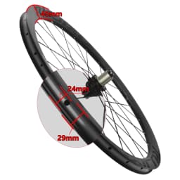 Gravel Rujixu Deep 45mm Mountain Horse Wheelset 700c /29-inch Mtb Wheels Carbon Fiber Tube HUB Bicycle Disc Brake Aluminum Wheel